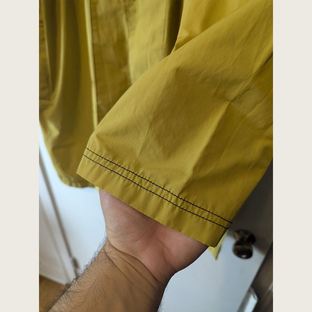 SUNNEI - Yellow collarless coat - Sz M - Picture 6 of 15
